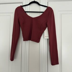 Lululemon Align Long Sleeve - Mulled Wine